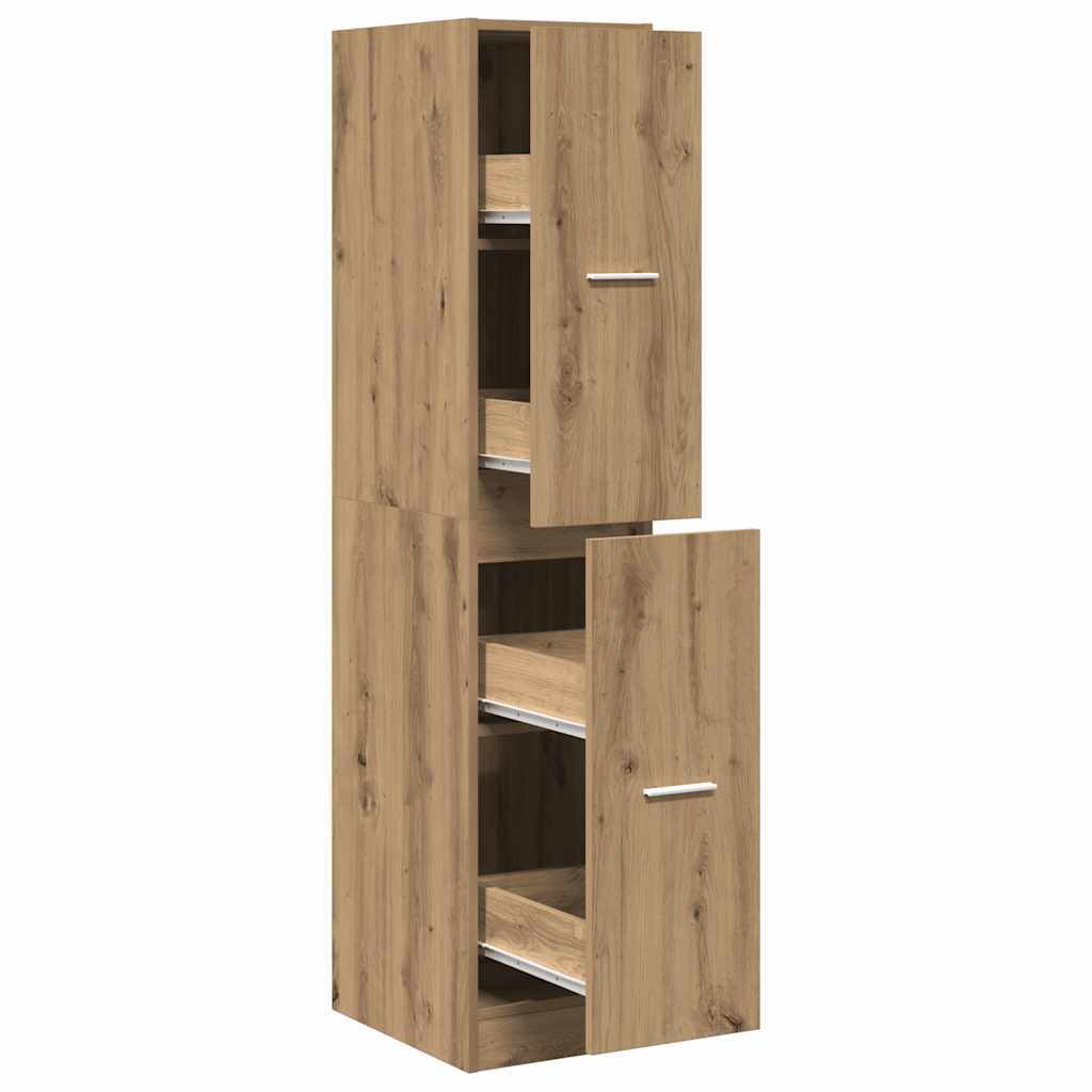 Mobiletto da Farmacia Artigianale Rovere 30x41x144,5 cm