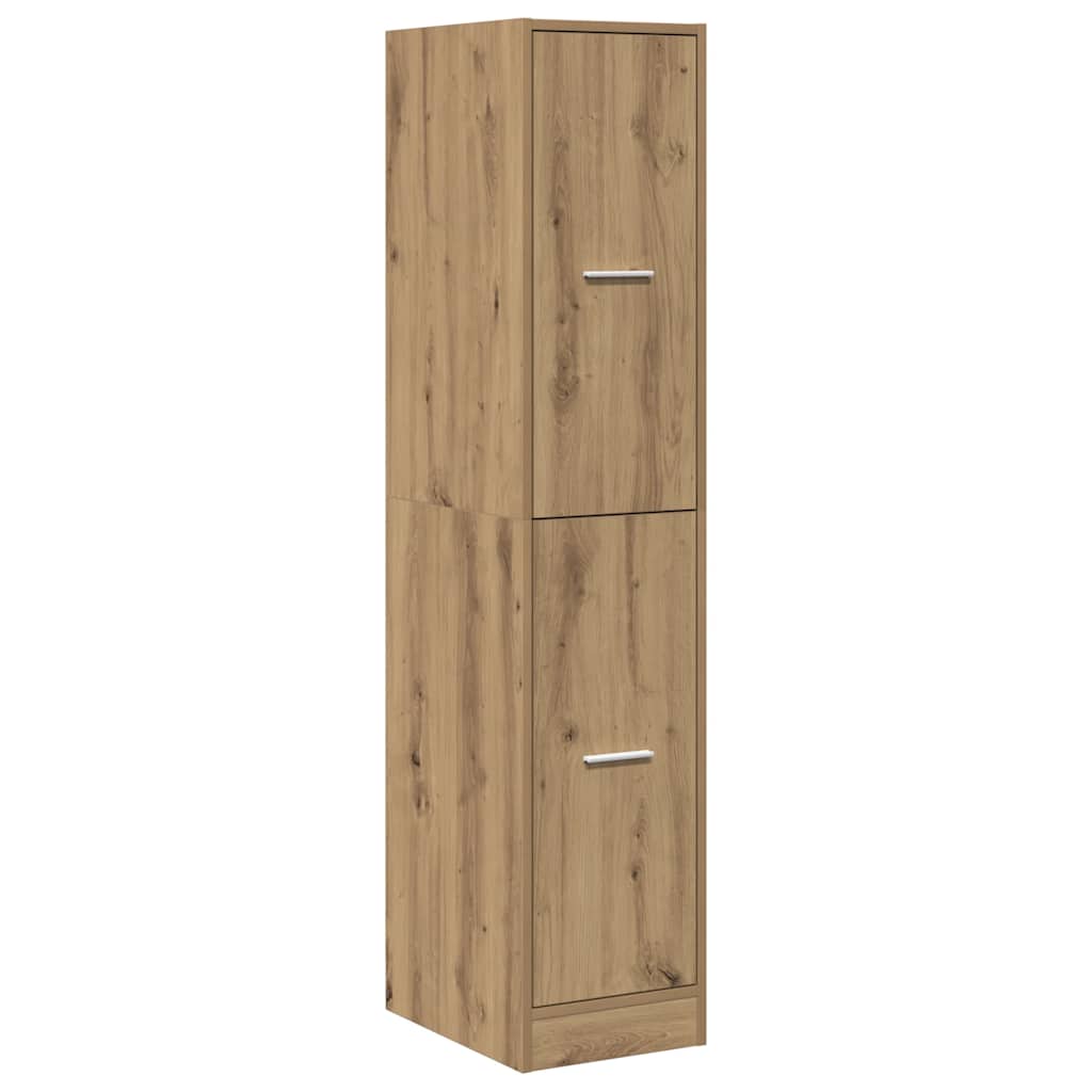 Mobiletto da Farmacia Artigianale Rovere 30x41x144,5 cm Legno Agglomerato | homemem39
