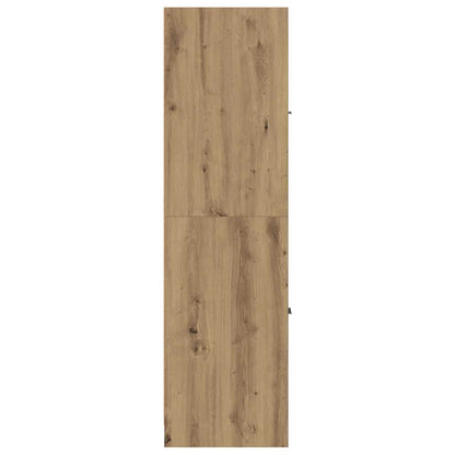 Mobiletto da Farmacia Artigianale Rovere 30x41x144,5 cm Legno Agglomerato | homemem39