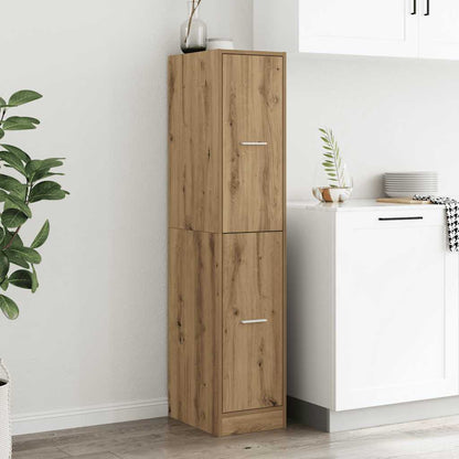 Mobiletto da Farmacia Artigianale Rovere 30x41x144,5 cm Legno Agglomerato | homemem39