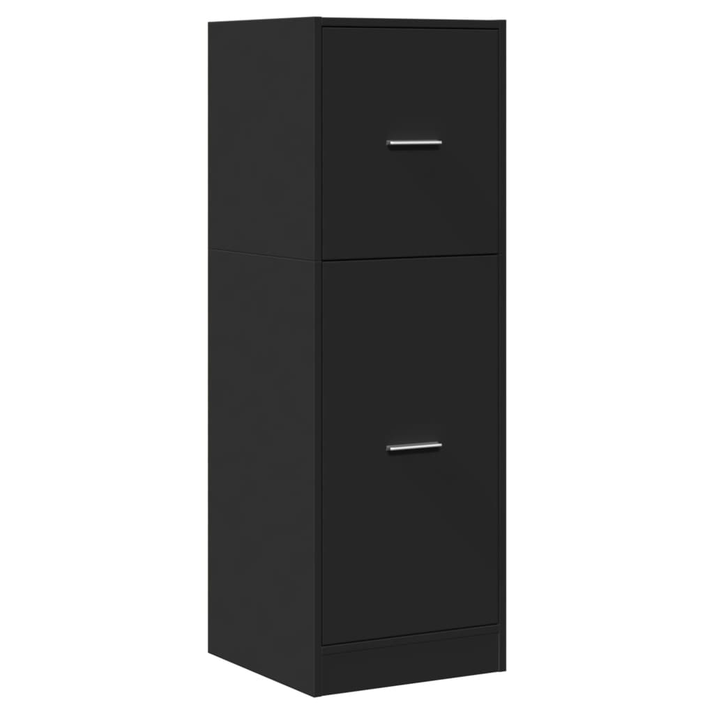Armadietto da Farmacia Nero 40x41x118 cm in Truciolato | homemem39