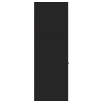 Armadietto da Farmacia Nero 40x41x118 cm in Truciolato | homemem39
