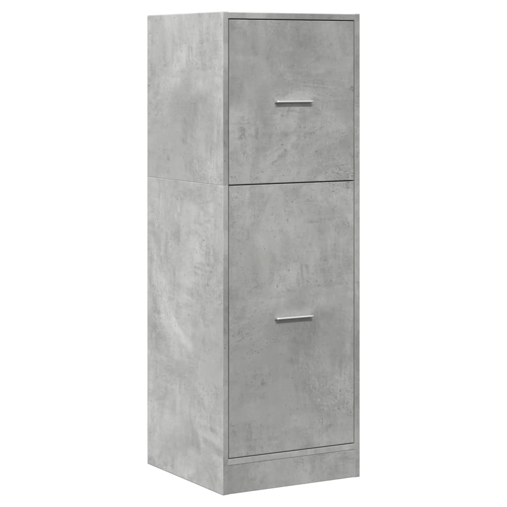 Armadietto da Farmacia Grigio Cemento 40x41x118 cm Truciolato | homemem39