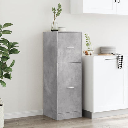 Armadietto da Farmacia Grigio Cemento 40x41x118 cm Truciolato | homemem39