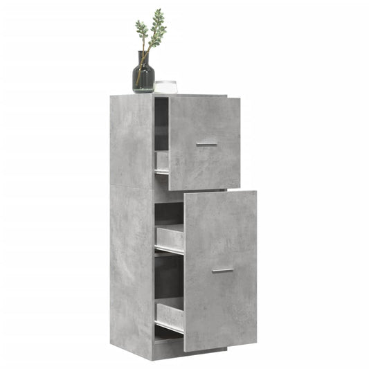 Armadietto da Farmacia Grigio Cemento 40x41x118 cm Truciolato | homemem39