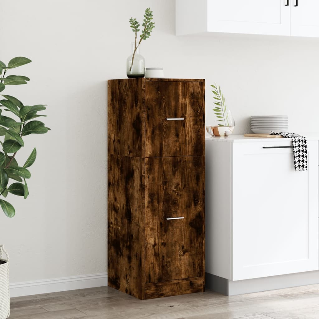 Armadietto da Farmacia Rovere Fumo 40x41x118 cm in Truciolato | homemem39