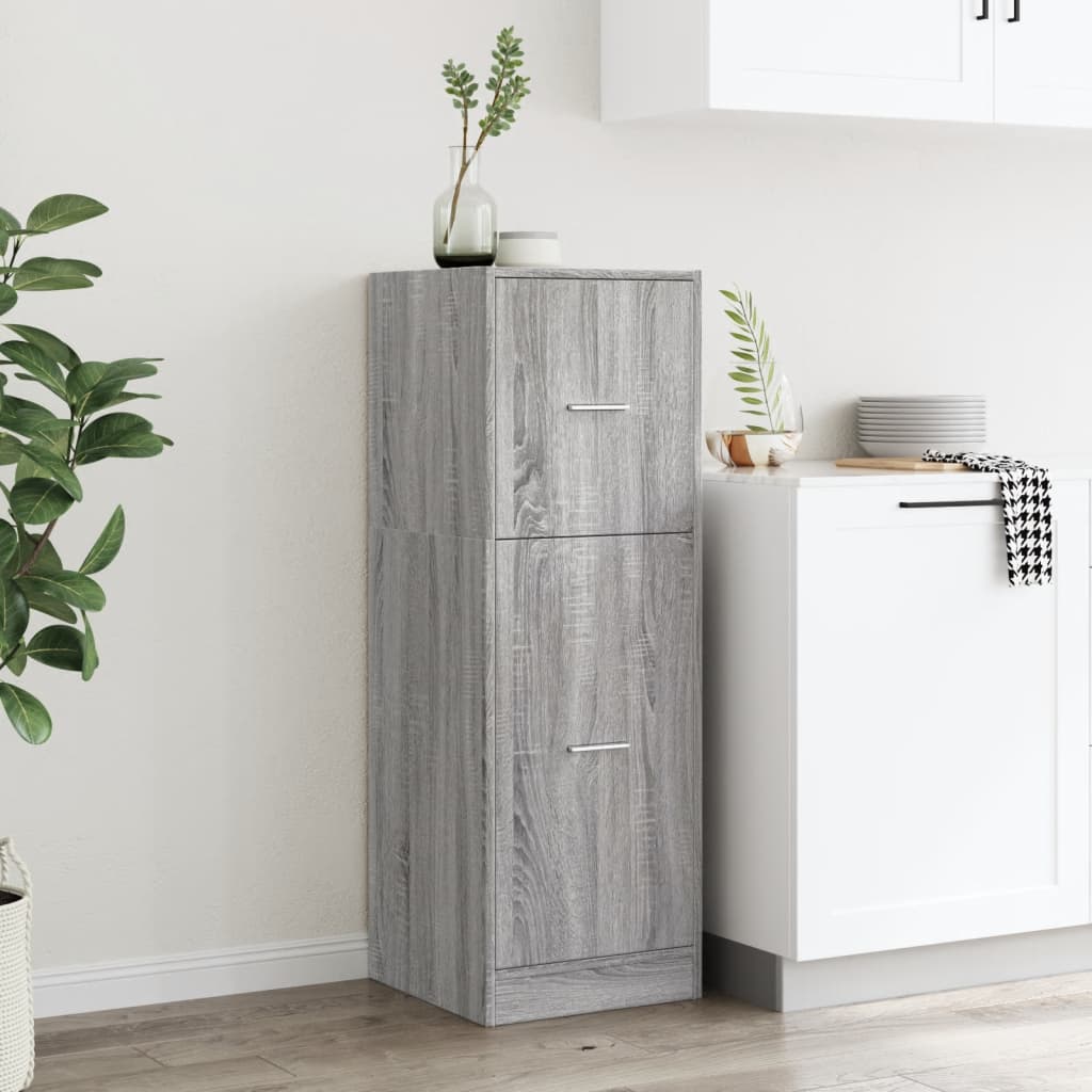 Armadietto da Farmacia Grigio Sonoma 40x41x118 cm in Truciolato | homemem39