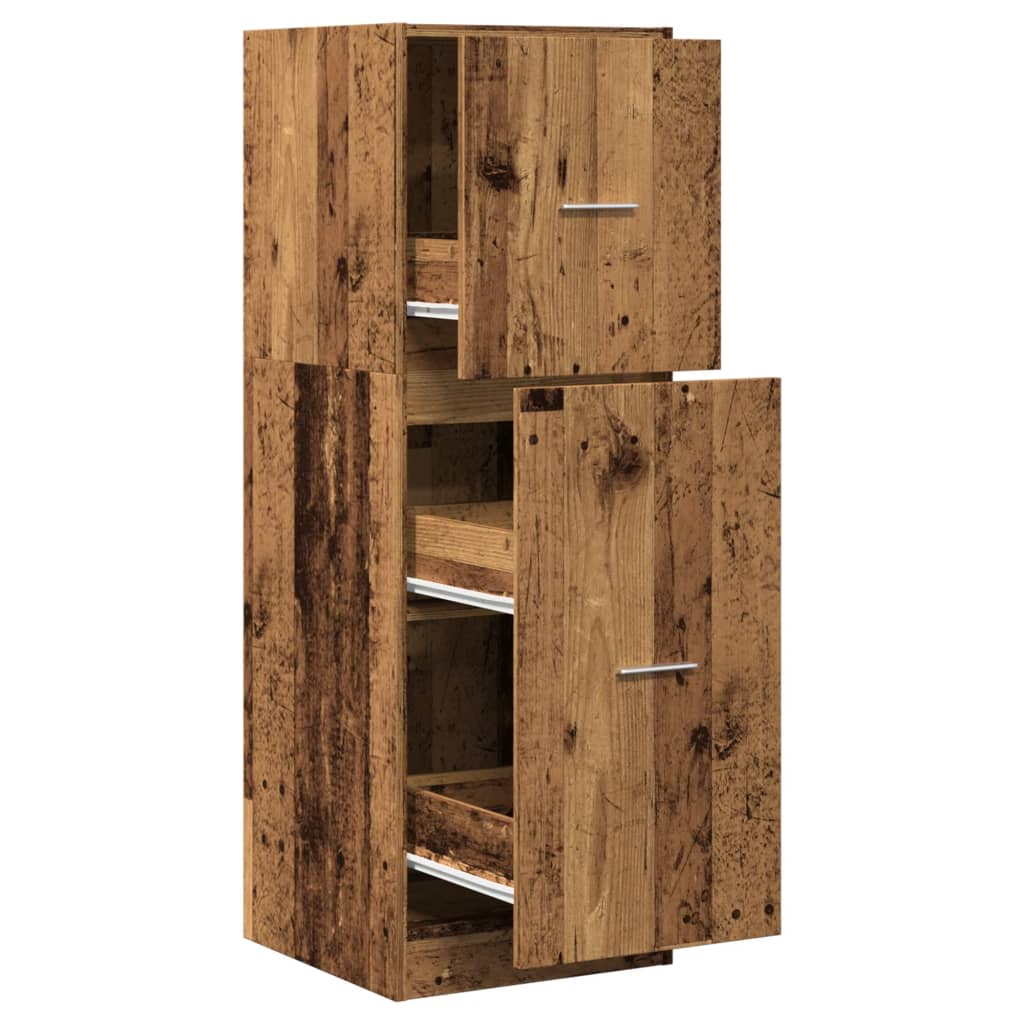 Armadietto da Farmacia Legno Vecchio 40x41x118 cm in Truciolato | homemem39