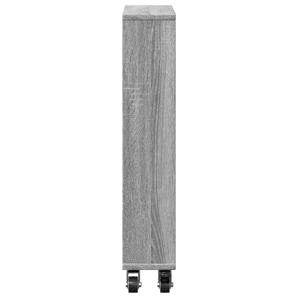 Carrello Stretto Grigio Sonoma 48x13x68 cm in Truciolato | homemem39