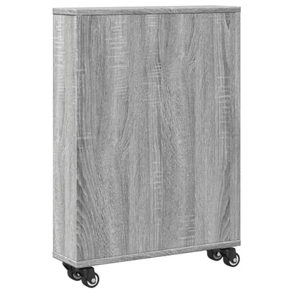 Carrello Stretto Grigio Sonoma 48x13x68 cm in Truciolato | homemem39