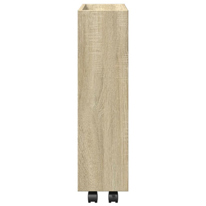 Carrello Stretto a 3 Livelli Rovere Sonoma in Truciolato - homemem39