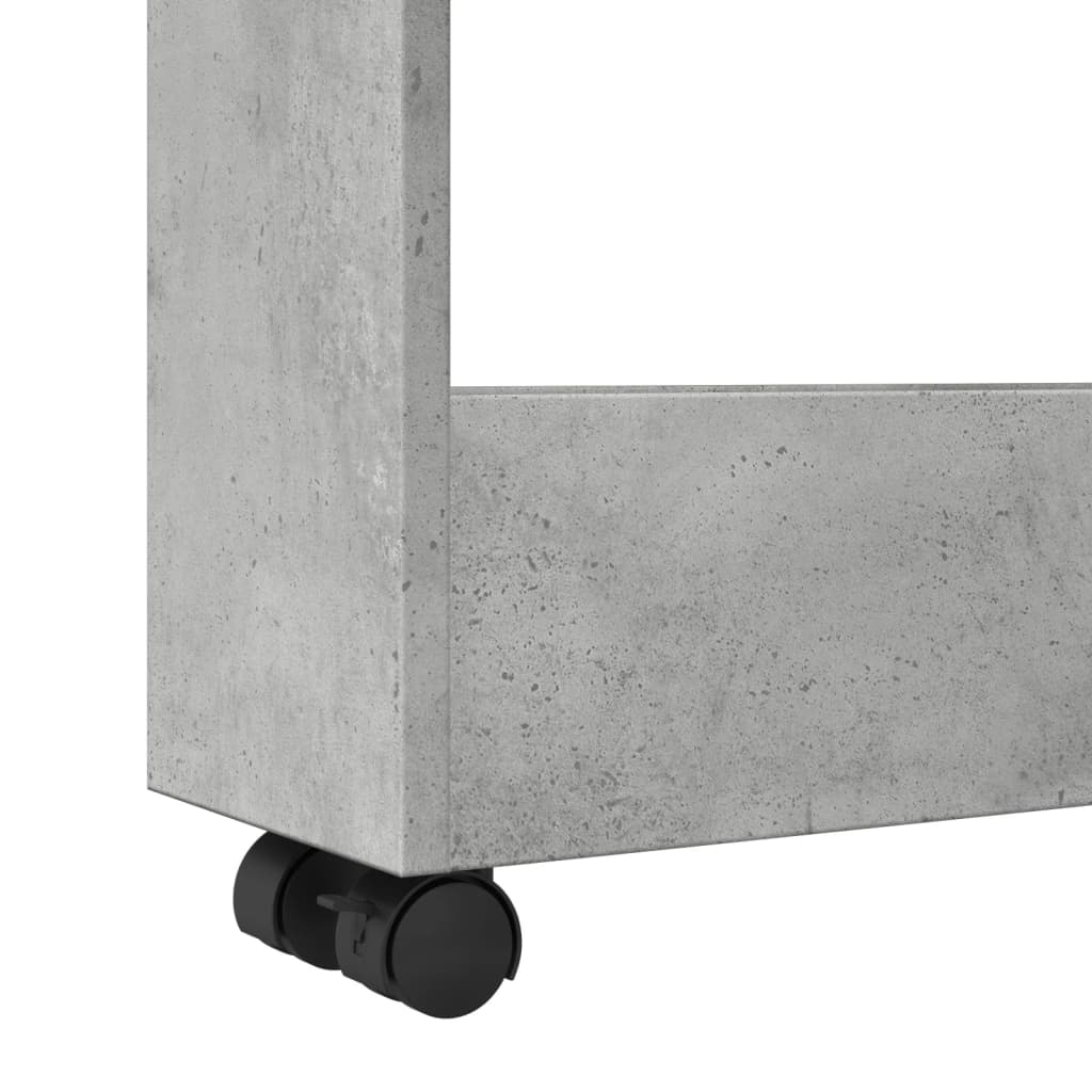 Carrello Stretto a 3 Livelli Grigio Cemento in Truciolato - homemem39