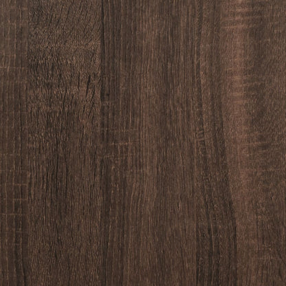 Carrello Stretto a 3 Livelli Rovere Marrone in Truciolato - homemem39