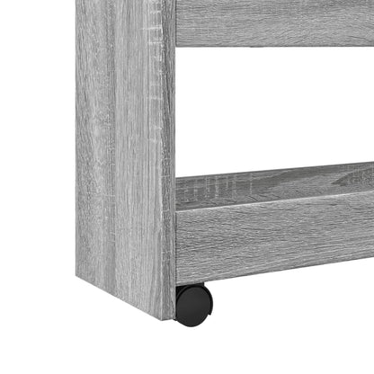 Carrello Stretto a 4 Livelli Grigio Sonoma in Truciolato - homemem39