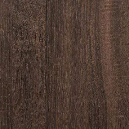 Carrello Stretto a 4 Livelli Rovere Marrone in Truciolato - homemem39