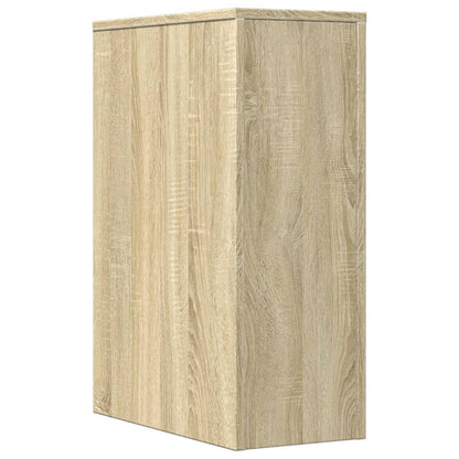Armadietto da Bagno Stretto con Ruote Rovere Sonoma Truciolato | homemem39