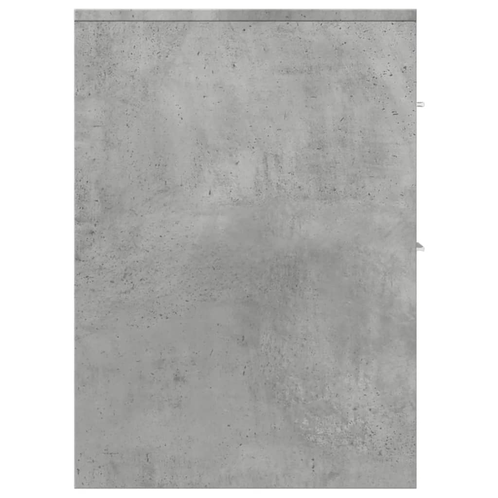 Armadietto da Bagno Stretto con Ruote Grigio Cemento Truciolato | homemem39