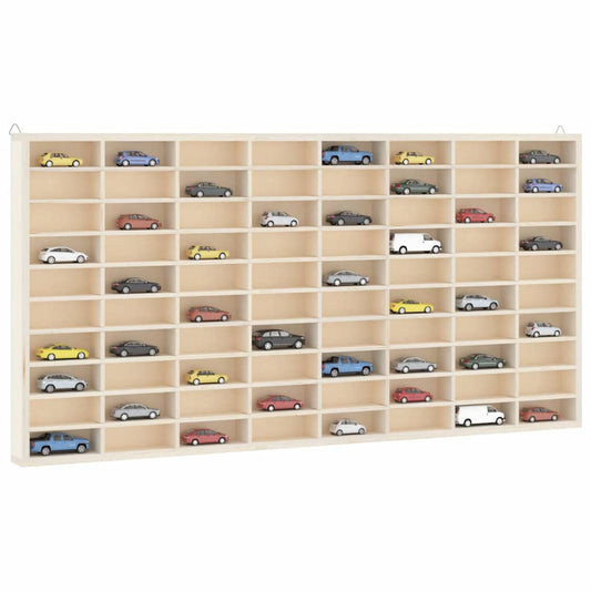 Vetrina da collezione in legno con 80 scomparti 80x4,5x40,5cm | homemem39