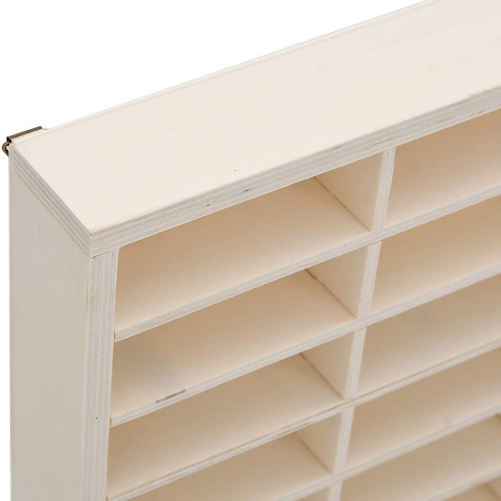 Vetrina da collezione in legno con 60 scomparti 60x4,5x40,5cm | homemem39