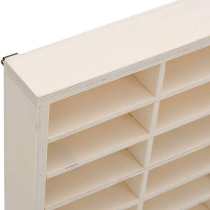 Vetrina da collezione in legno con 60 scomparti 60x4,5x40,5cm | homemem39