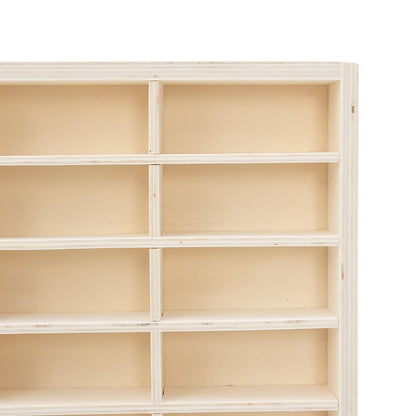 Vetrina da collezione in legno con 90 scomparti 50,5x4,5x79 cm | homemem39