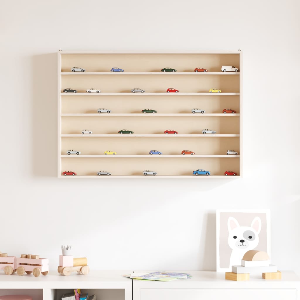 Teca da Collezione in Legno con 6 Ripiani 80x8,5x55 cm | homemem39