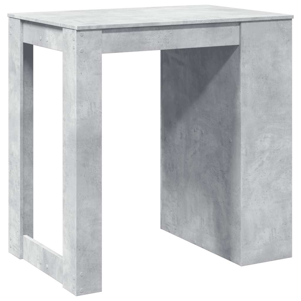 Tavolo da Bar Grigio Cemento 102x70x103,5 cm in Truciolato | homemem39