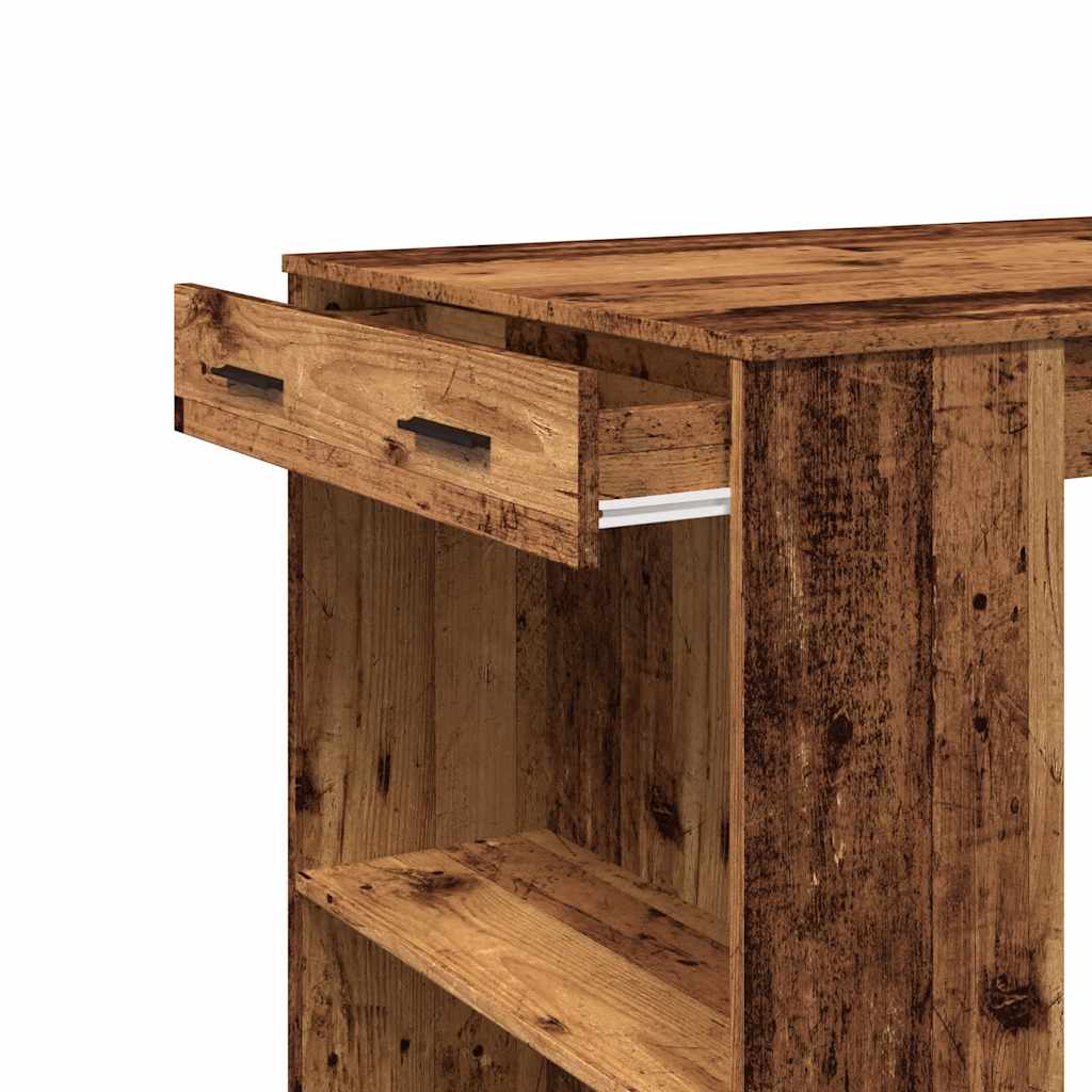 Tavolo da Bar Legno Antico 102x70x103,5 cm in in Truciolato | homemem39