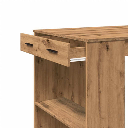 Tavolo Bar Rovere Artigianale 102x70x103,5 cm in Truciolato | homemem39