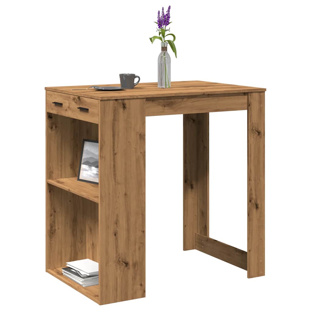 Tavolo Bar Rovere Artigianale 102x70x103,5 cm in Truciolato | homemem39