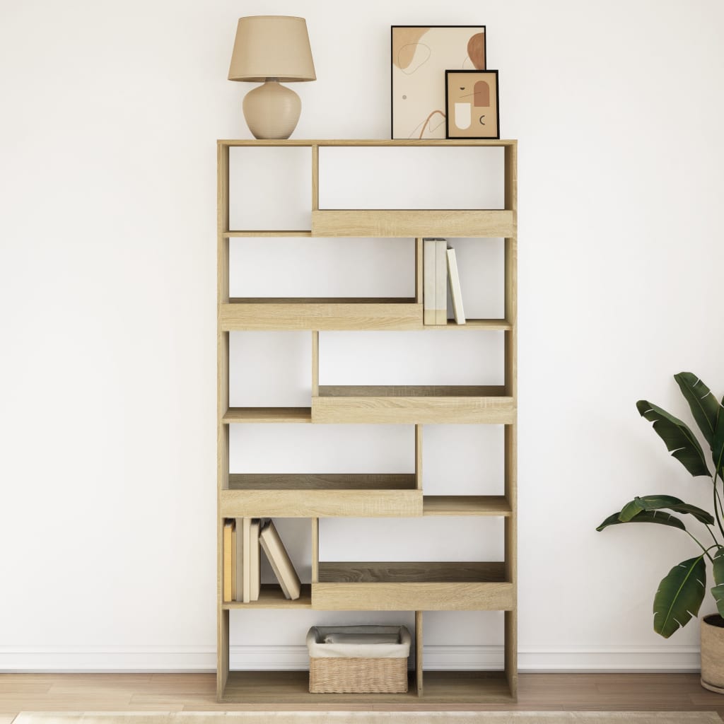 Libreria Rovere Sonoma 100x33x187,5 cm in Truciolato | homemem39