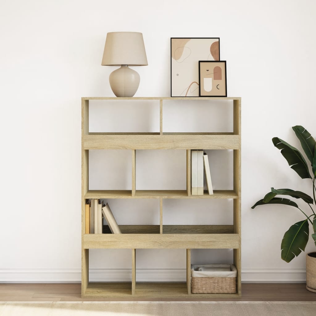 Libreria Rovere Sonoma 100x33x125,5 cm in Legno Multistrato | homemem39