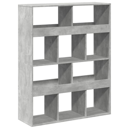 Libreria Grigio Cemento 100x33x125,5 cm in Legno Multistrato | homemem39