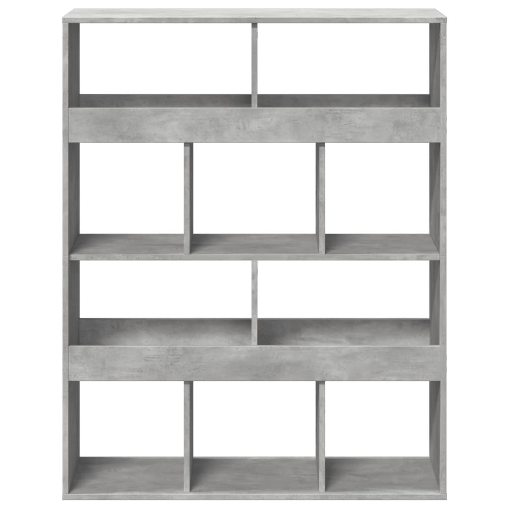 Libreria Grigio Cemento 100x33x125,5 cm in Legno Multistrato | homemem39