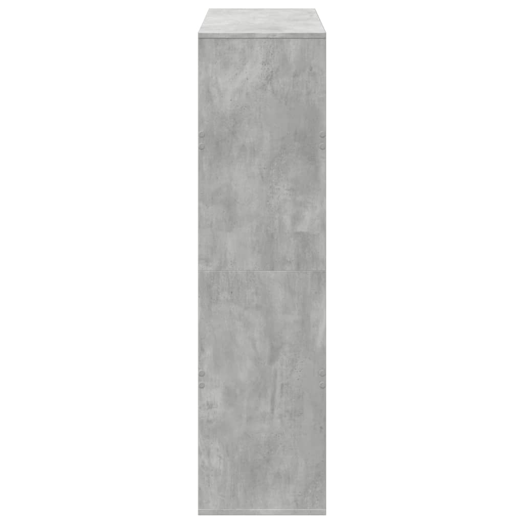 Libreria Grigio Cemento 100x33x125,5 cm in Legno Multistrato | homemem39