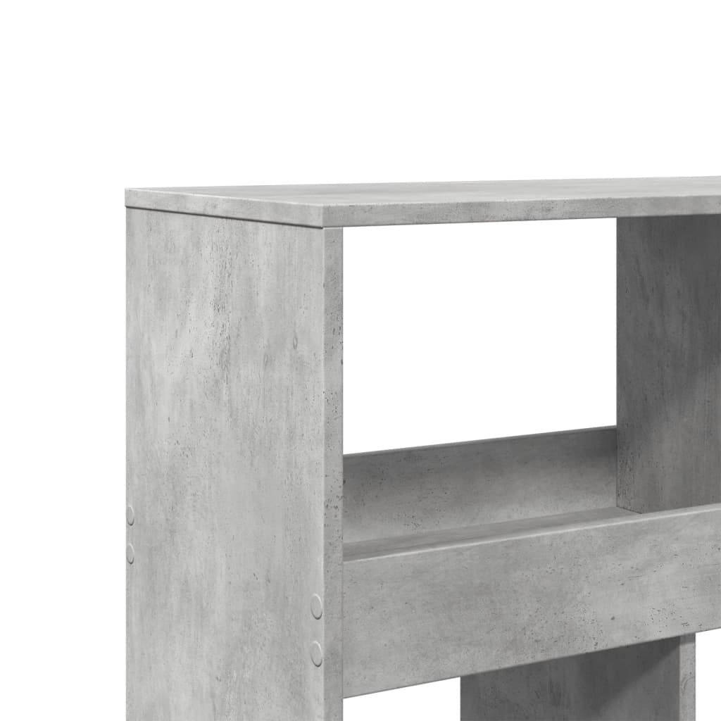 Libreria Grigio Cemento 100x33x125,5 cm in Legno Multistrato | homemem39