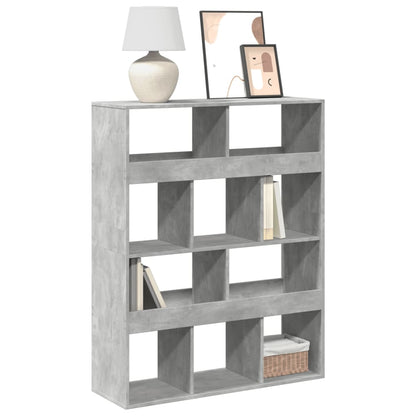 Libreria Grigio Cemento 100x33x125,5 cm in Legno Multistrato | homemem39