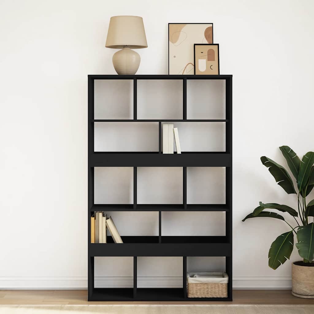 Libreria Nera 100x33x156,5 cm in Truciolato | homemem39