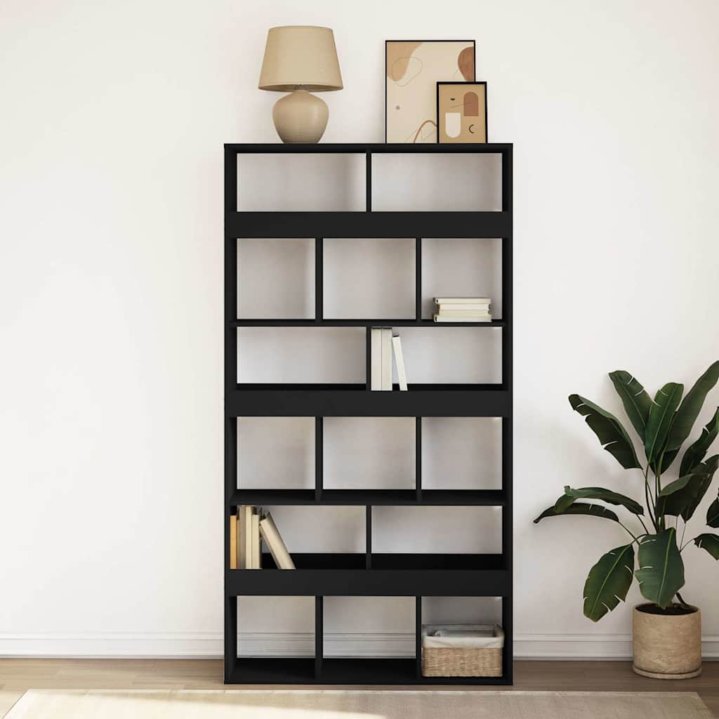 Divisorio Stanza Nero 100x33x187,5 cm in Truciolato | homemem39