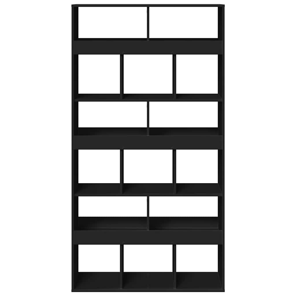 Divisorio Stanza Nero 100x33x187,5 cm in Truciolato | homemem39