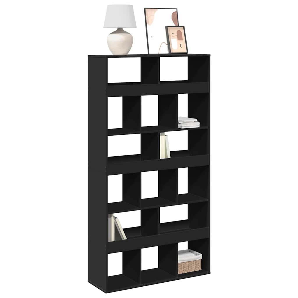 Divisorio Stanza Nero 100x33x187,5 cm in Truciolato | homemem39