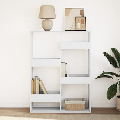 Libreria Bianca 100x33x135 cm in Legno Multistrato | homemem39