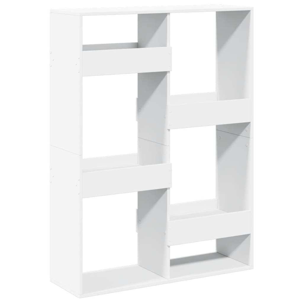 Libreria Bianca 100x33x135 cm in Legno Multistrato | homemem39