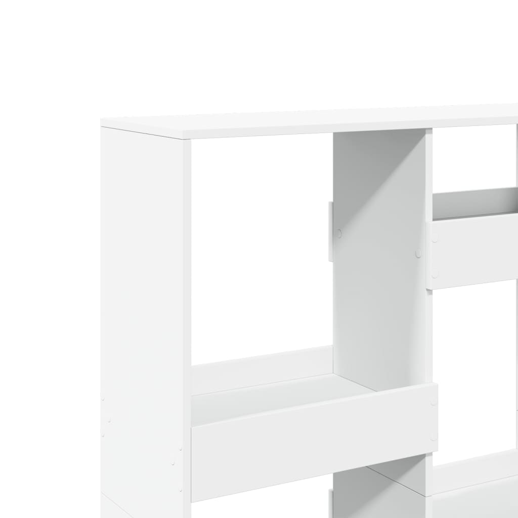 Libreria Bianca 100x33x135 cm in Legno Multistrato | homemem39