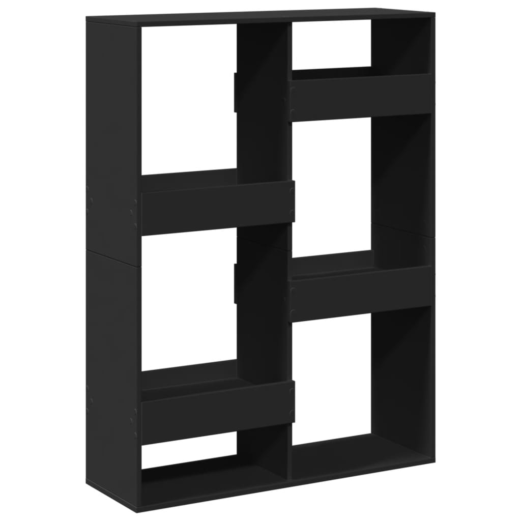 Libreria Nera 100x33x135 cm in Legno Multistrato | homemem39