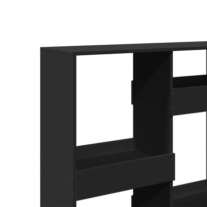 Libreria Nera 100x33x135 cm in Legno Multistrato | homemem39