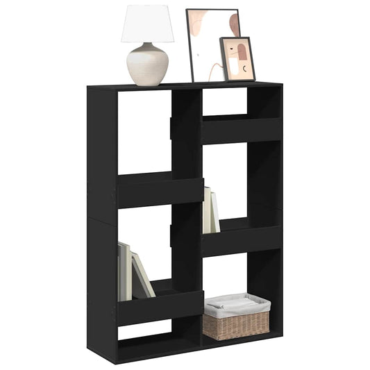 Libreria Nera 100x33x135 cm in Legno Multistrato | homemem39