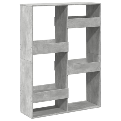Libreria Grigio Cemento 100x33x135 cm in Legno Multistrato | homemem39