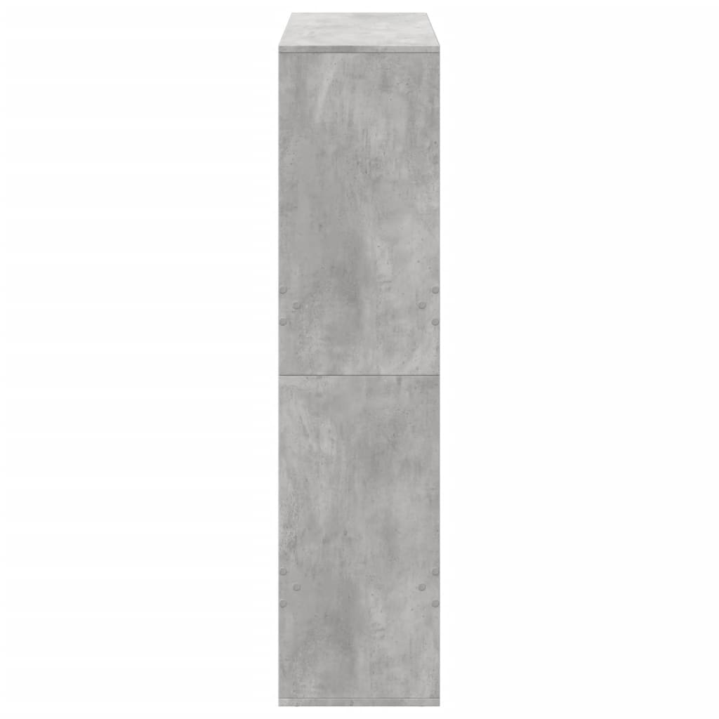 Libreria Grigio Cemento 100x33x135 cm in Legno Multistrato | homemem39