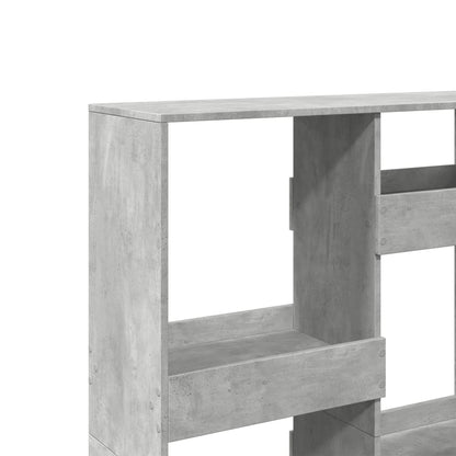 Libreria Grigio Cemento 100x33x135 cm in Legno Multistrato | homemem39